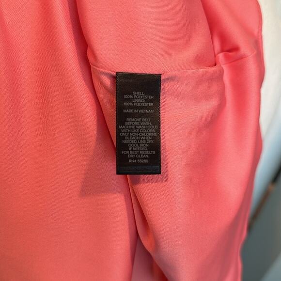 Express Size 12 Two-Tone Pink Ruffled Strapless Dress - Picture 9 of 10